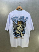 Camiseta Oversized Trip Side Anjo do Gueto Branca
